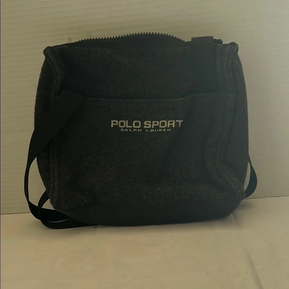Polo by Ralph Lauren Black Messenger Bag Classic Design